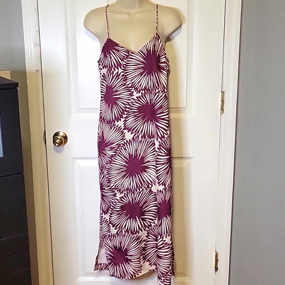 Tracy Reese Anthropologie Purple  floral vacation, Sun Dress Size 0